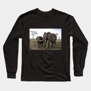 African Elephants Long Sleeve T-Shirt